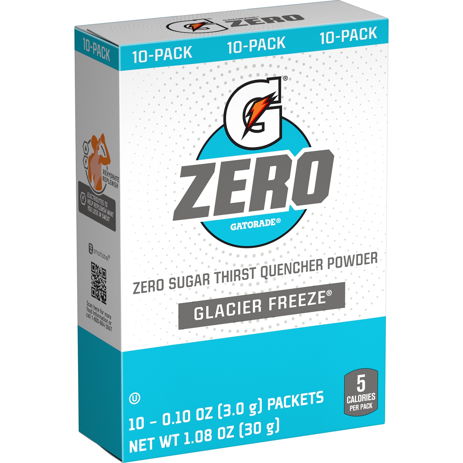 GATORADE ZERO, POWDER, GLACIER FREEZE, 12/BX, 120/CA - Powder Mix